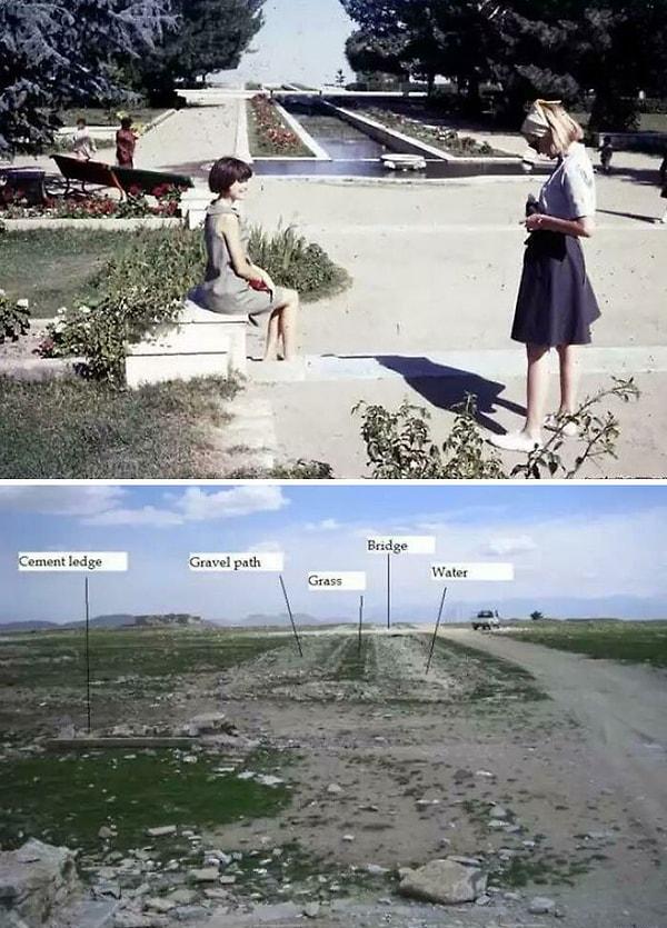 11. Afganistan'daki Paghman Bahçeleri. (1967 ve 2008)
