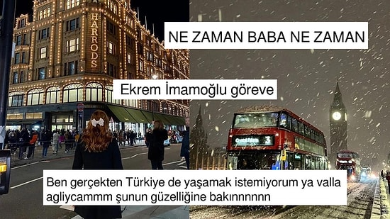 Yılbaşı Kutlamalarına Hazırlanan Sokakların Işıl Işıl ve Kar Manzaralı Fotoğraflarını Görünce İçiniz Eriyecek!