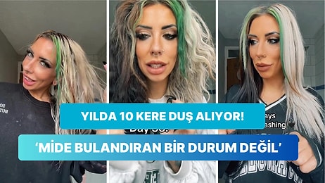 Ayda Sadece Bir Kere Saçını Yıkadığını Söyleyerek Saç Diplerinizin Kaşınmasına Sebep Olan TikTok Fenomeni