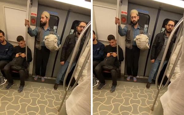 Kadiköy - Sabiha Gökçen M4 metrosunda da bir adam bayılma numarası yaparak insanların dikkatini çekmeye çalışırken hiç hesaplamadığı bir durumla karşılaştı.