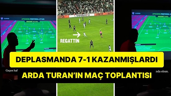 Arda Turan'ın Maç Toplantısında Futbolcularına Verdiği Taktiklerle Karşılaşmanın Şifresini Çözdüğü Anlar