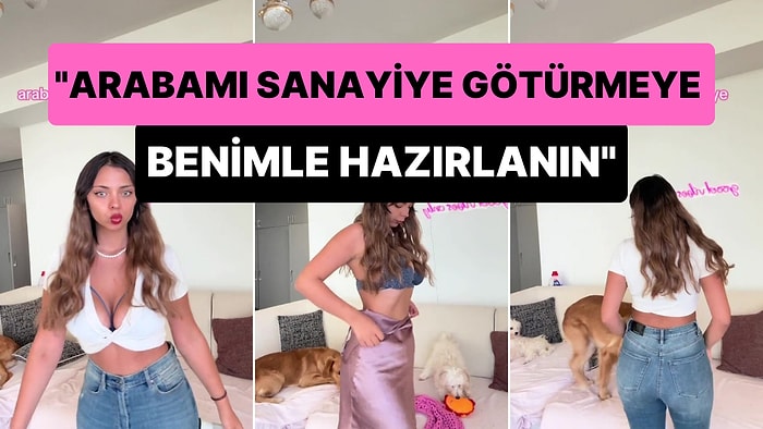 'Arabamı Sanayiye Götürmeye Benimle Hazırlanın' Diyerek 'Sanayi Kombini' Yapan Kadın Gündem Oldu