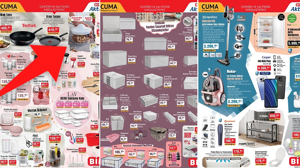 BİM'e Hurç Çeşitleri Geliyor! 21 Kasım - 24 Kasım 2023 BİM Aktüel Ürünler İndirim Kataloğu