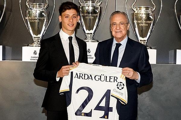 Fenerbahçe'nin genç yıldızı Arda Güler de sezon başında 30 milyon euroyu bulan rekor bir bonservis bedeli ile Real Madrid'e imza atmıştı.