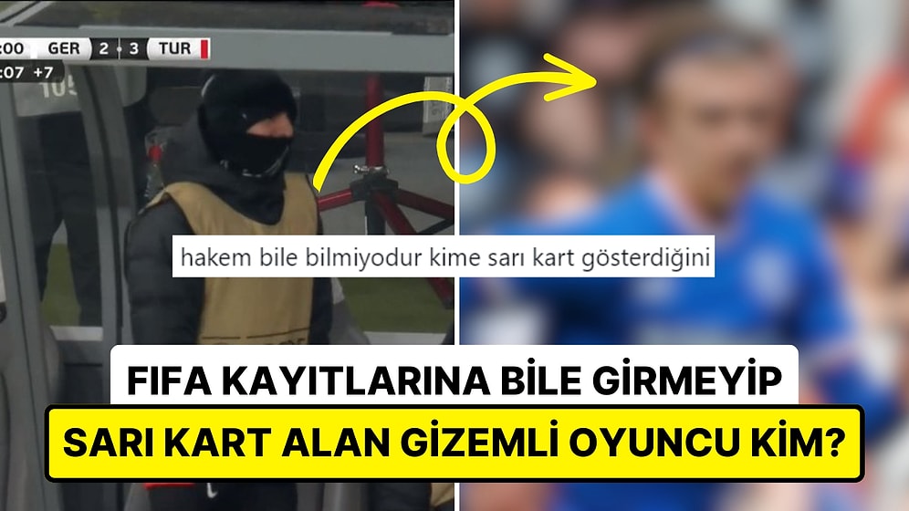 Almanya Karşılaşmasında Yedek Kulübesinde Sarı Kart Gören Gizemli Oyuncumuzun Aslında Kim Olduğu Ortaya Çıktı