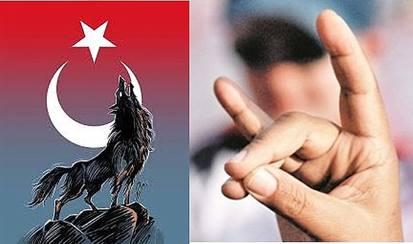 Açıklamalarda bulunan kadın, Türk milliyetçilerinin el simgesi olan "Bozkurt işareti" yüzünden ülkü ocaklarından kovulduğunu iddia etti.