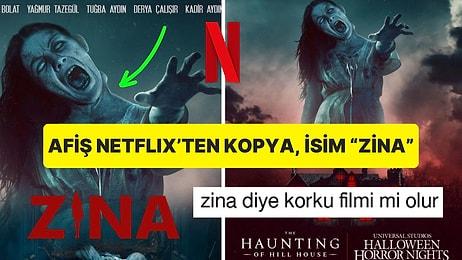 "Zina" Adlı Türk Korku Filminin Afişinin Netflix'te Çok İzlenen Bir Diziden Çalıntı Olması Dillere Düştü