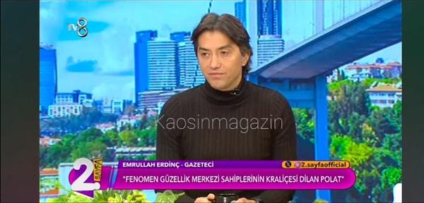 TV8 ekranlarında yayınlanan 2. Sayfa programının bugünkü konuğu gazeteci Emrullah Erdinç oldu.