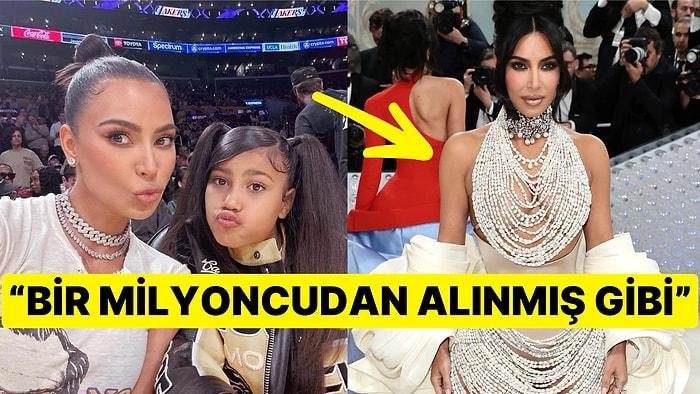 Babasının Kızı: North West, Annesi Kim Kardashian'ı ve Milyonluk Elbisesini Yerden Yere Vurdu!