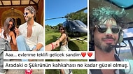 Taze Aşıklar Sibil Çetinkaya ve Şükrü Özyıldız Çifti Bu Defa Aşklarını Uçarak Yaşıyorlar!