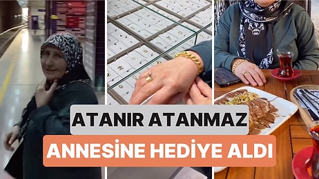 Atanır Atanmaz Annesini Tatlı Yemeye Götürüp Ona Bir Hediye Alan Kadın Kalpleri Isıttı