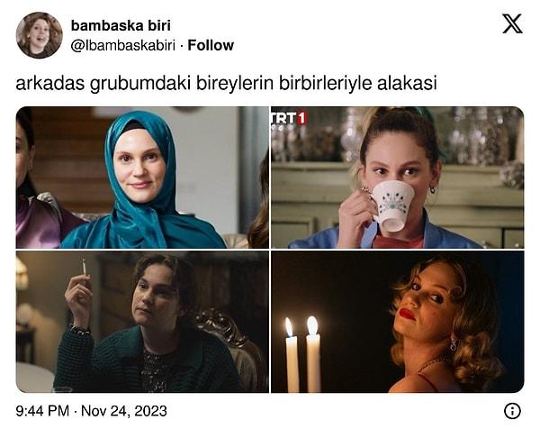 Twitter'da @lbambaskabiri adlı kullanıcı farklı karakterlere sahip arkadaşlarını dizi karakterleriyle özdeşleştirince enfes bir akım başlattı. İşte o akıma gelen yanıtlar: