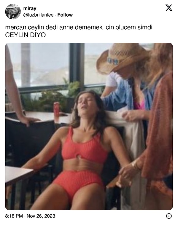 Ah Mercan, hepimiz baygınlık geçiriyoruz. Anne de artık 🥹