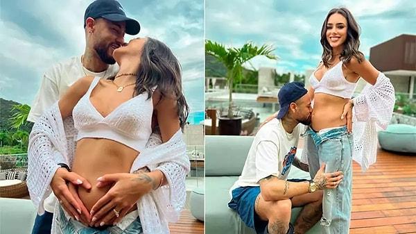 Neymar, önce sevgilisi Bruna Biancardi ile bir bebek beklediklerini müjdelemiş ancak ihanet iddiaları ile gündeme bomba gibi düşmüştü.