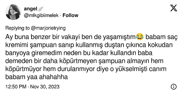 Köpürmeyen şampuan vakası😅