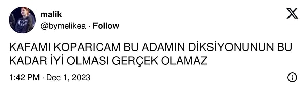 10. Haluk Bilginer İngilizcesi diye bir şey var bu dünyada...