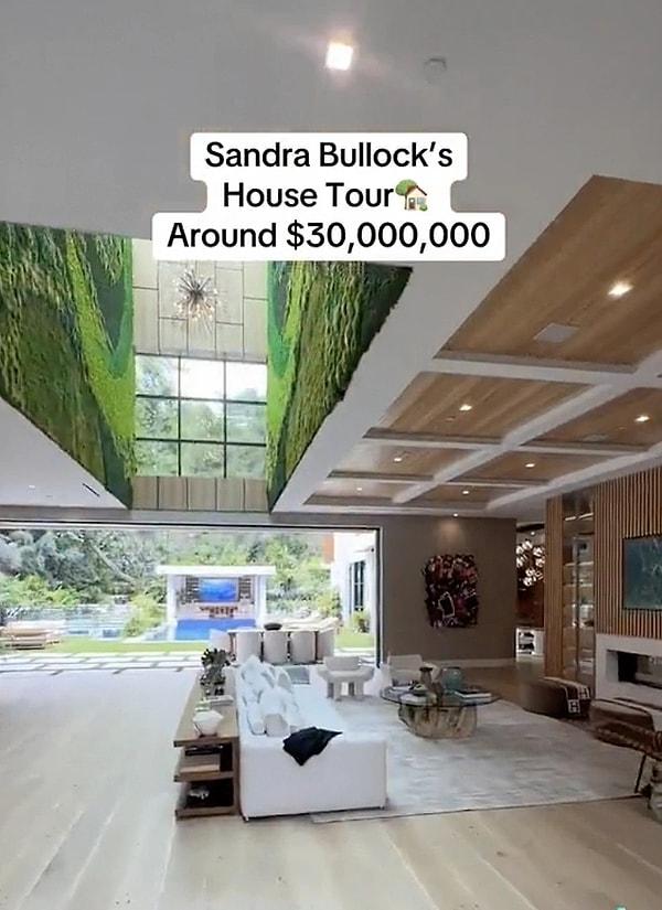 Bu hafta sosyal medyada gündem olan konulardan bir tanesi de Sandra Bullock'un 30 milyon dolar değerindeki eviydi.