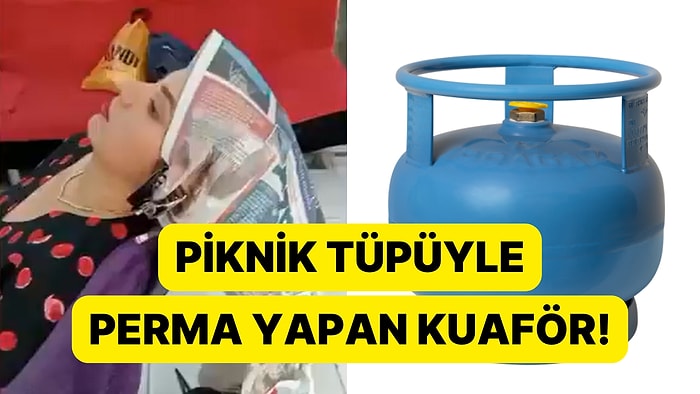 Piknik Tüpüyle Perma Yaptı, "Eski Usulde Perma" Diyerek Paylaştı!