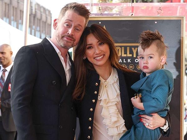 Macaulay Culkin and Brenda Song's Walk of Fame Unveiling with Their Little Stars
