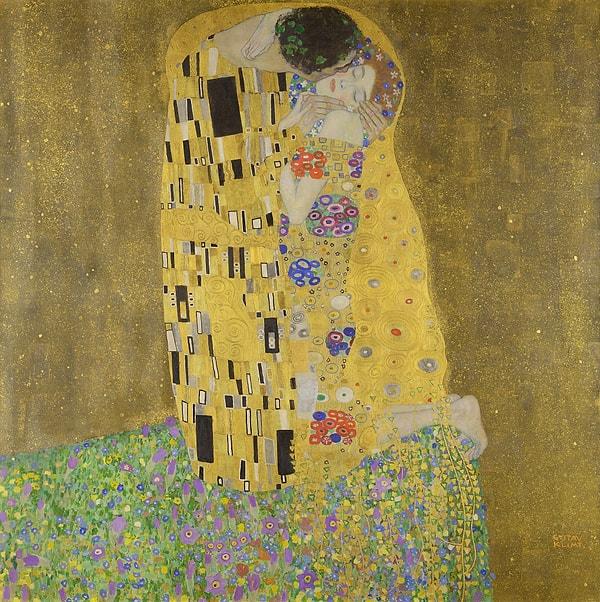 4. Avusturya: "The Kiss"- Gustav Klimt (1907-1908)