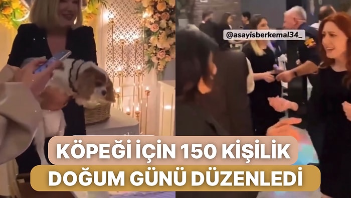 Köpeğinin Yeni Yaşı İçin 150 Kişilik Davet Düzenledi: Horon Tepip Oyun Havası Oynadılar