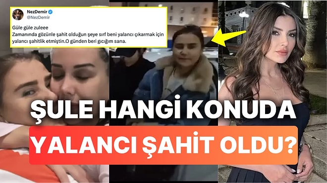 Dilan Polat'ın Şule'si Gözaltına Alınınca Eski Dost Nez Demir'den Gelen "Yalancı Şahitlik" İtirafı