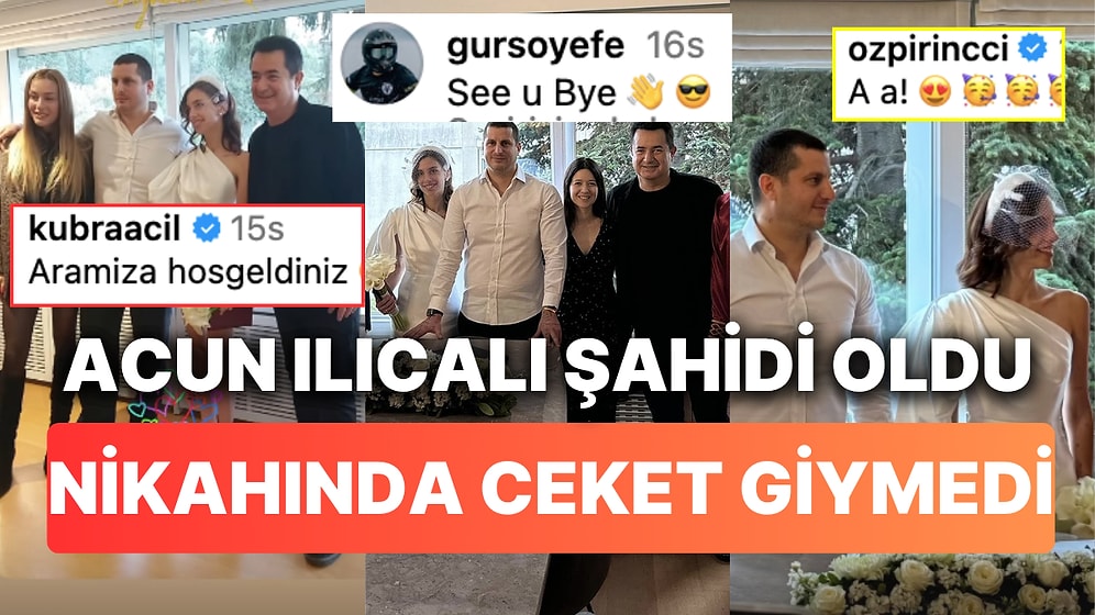 Sosyetenin Tanınan İsmi Efe Gürsoy'un Acun Ilıcalı'nın Bile Ceket Giydiği Nikahında Gündelik Giyinmesi Detayı