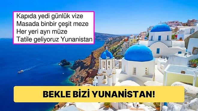 Yunanistan'ın 'Türklere Kapıda Vize' Açıklamasından Sonra Aşka Gelip Duygularını Şiire Dökenler Güldürdü!