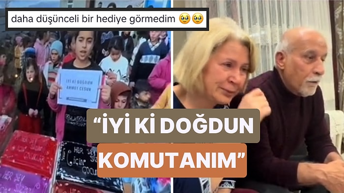 Babasının Doğum Gününde Eskiden Görev Yaptığı Köylerden Birindeki Çocuklara Pasta Gönderen Kız Duygulandırdı