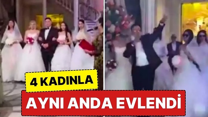 Türkmenistan'da Bir Adam Dört Kadınla Birden Evlendi