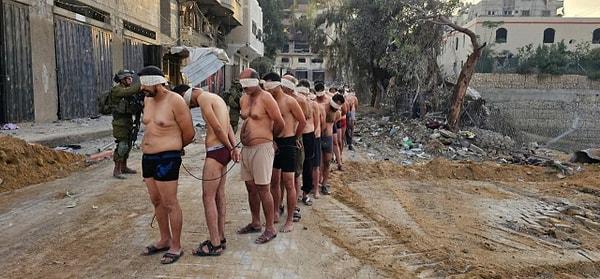 İsrail ordusunun, hedef aldığı Cibaliye Mülteci Kampı'ndaki 100 Filistinli erkeği elleri arkadan bağlı ve çıplak bir şekilde esir aldıktan sonra bilinmeyen bir adrese götürdüğü ortaya çıktı.