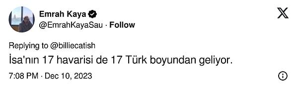 "İsa'nın 17 havarisi de 17 Türk boyundan geliyor."