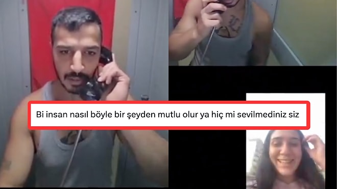 Cezaevindeki Sevgilisiyle Görüntülü Konuşan TikTok Kullanıcısının Videosuna Tepki Yağdı!