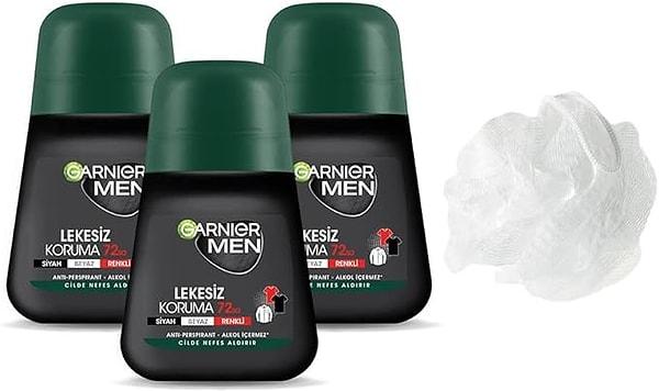 12. Erkeklerin bittikçe stokladığı Garnier Men deodorant hem indirimde hem de lif hediyeli.