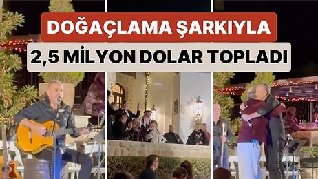 Haluk Levent Los Angeles'da 5 Dakika Boyunca Doğaçlama Şarkı Söyleyerek 2,5 Milyon Dolar Yardım Topladı