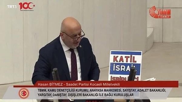Saadet Partisi Kocaeli Milletvekili Hasan Bitmez, Türkiye Büyük Millet Meclisi’nde devam eden bütçe görüşmelerinde konuşma yaptığı sırada kürsüde baygınlık geçirdi.