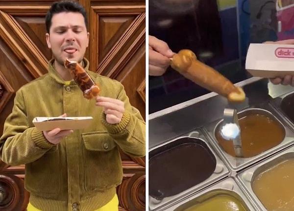 Madrid'de de penis şeklinde yapılan waffle sosyal medyada viral olunca, bir anda meşhur oldu.