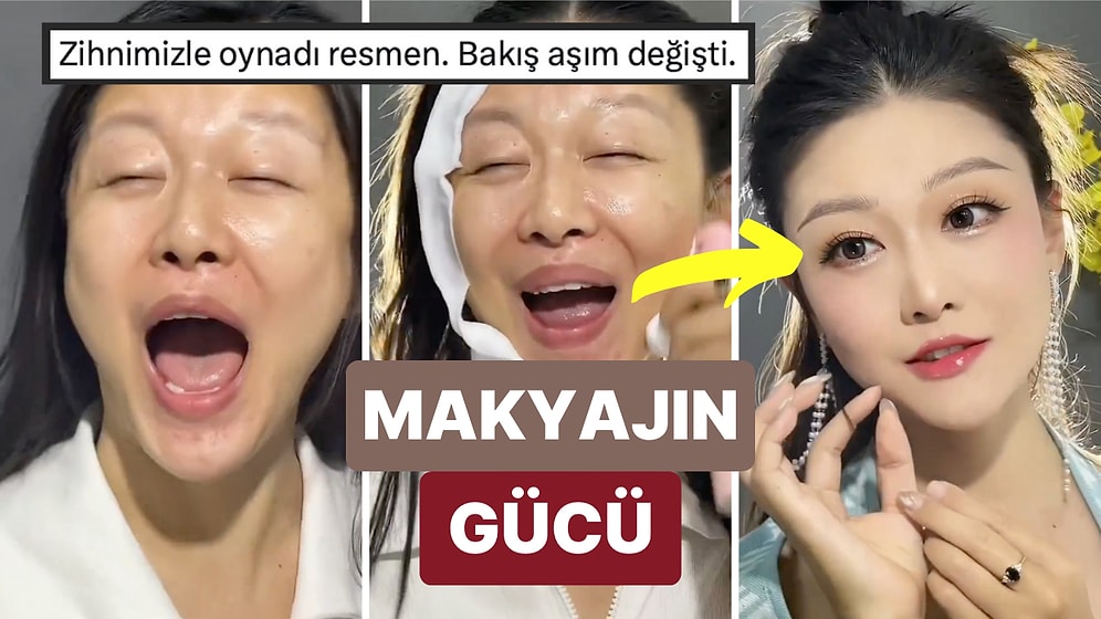 Yine Sosyal Medyada Bir Kadın Yaptığı Makyaj ve Cilt Bakımıyla Bambaşka Birine Dönüşerek Beyinleri Yaktı