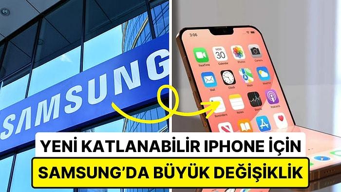 Ezeli Rakipler Bir Arada: Samsung, Apple'ın Katlanabilir Ekranlı iPhone'u için Kolları Sıvadı!