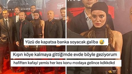Bestemsu Özdemir'in 'Nefes-Yer Eksi İki' Galasındaki 'Banka Soygununa Gelmiş' Gibi Kombini Geceye Damga Vurdu!