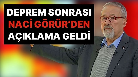 İstanbul'dan Hissedilen Yalova Merkezli Deprem Sonrası Naci Görür'den Açıklama!