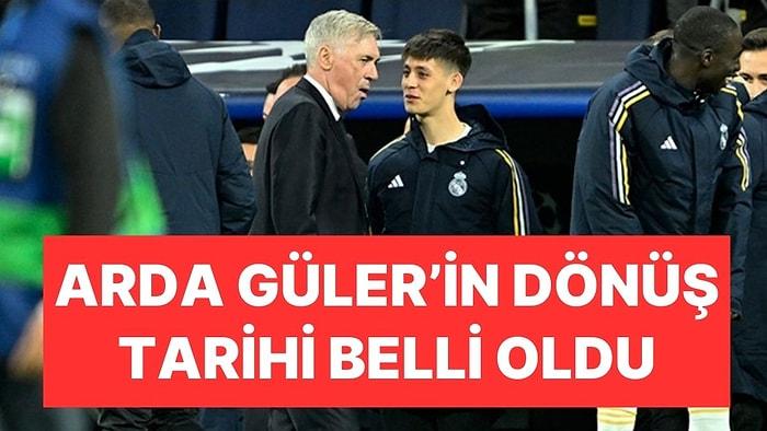 Carlo Ancelotti'den Açıklama: Arda Güler'in Sahalara Dönüş Tarihi Belli Oldu!