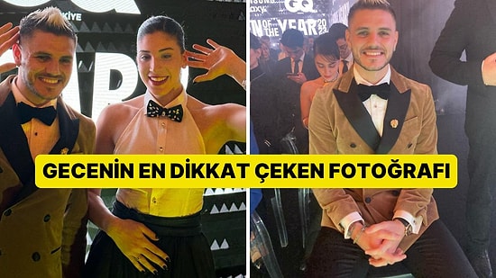 GQ Türkiye 2023 Ödül Töreni'ne Mauro Icardi ile İlkin Aydın Damga Vurdu