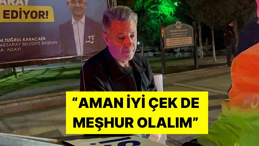 Ehliyetine El Konulan Alkollü Sürücü Herkesi Güldürdü: “Aman İyi Çek de Meşhur Olalım”