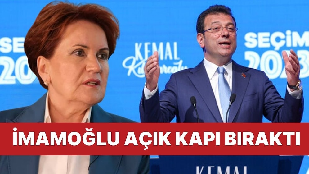 Meral Akşener'in 'Savaş' İlanına Ekrem İmamoğlu'ndan 'Düşük Tonlu' Yanıt!