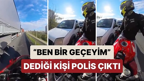 Güvenlik Şeridinden İlerlerken "Ben Bir Geçeyim" Diyerek Yol İstediği Kişi Polis Çıkınca 4 Bin TL Ceza Yedi