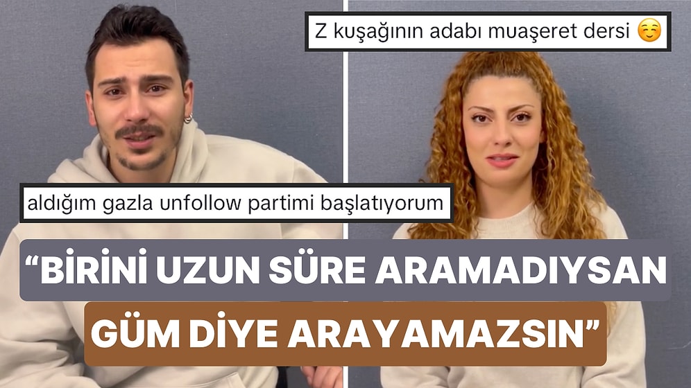 Özellikle Yeni Dönemin Yazılı Olmayan Bazı Görgü Kurallarını Paylaşarak Hislerimize Tercüman Oldular