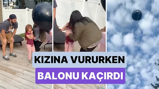 Cinsiyet Öğrenme Partisinde Balonu Patlatamayan Kızına Vuran Anne Balonu Elinden Kaçırınca Parti Yapılamadı