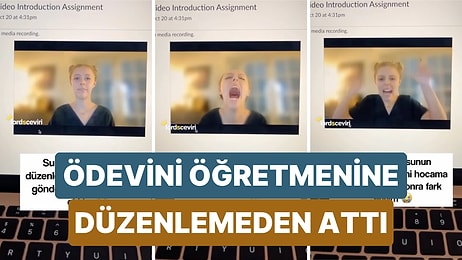 Öğretmenine Gönderdiği Ödevini Düzenlemeden Attığını Çok Geç Fark Eden Öğrencinin Güldüren Ödev Videosu