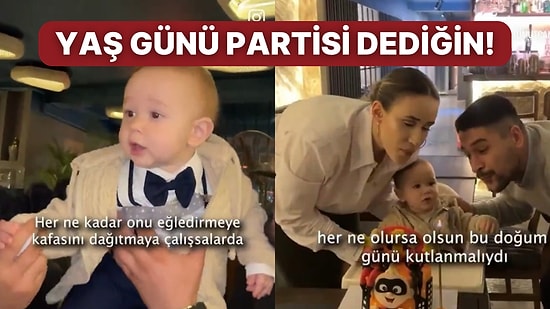 1 Yaşına Giren Bebeğin İlk Yaş Günü Partisine Siz de Çok İmreneceksiniz
